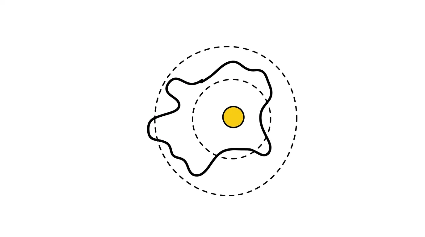 Abstract illustration of an irregular outlined territory shape with one small area brought into focus.